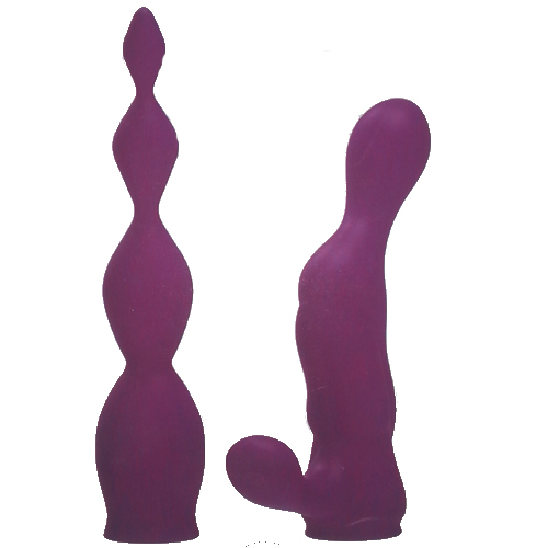 ADRIEN LASTIC 2X Vibrator Anal Attachment Set